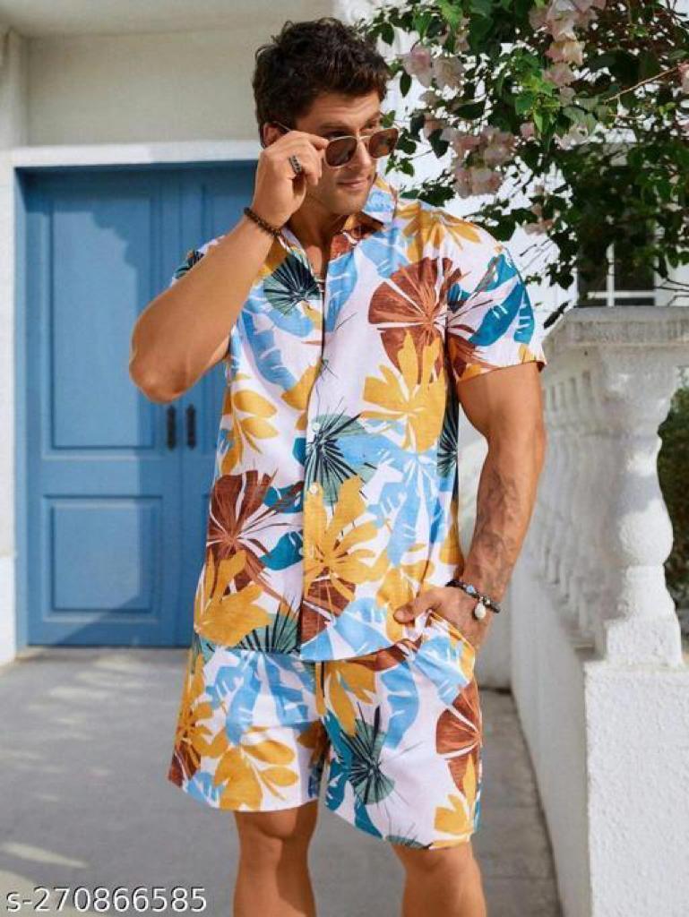 XS Beach Wear Summer Wear Shirt Short Set