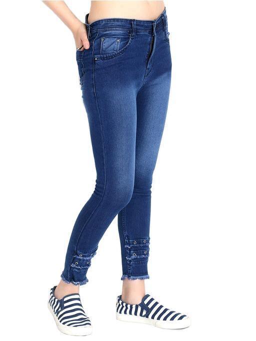 Designer Mart Clothing Women's Slim Fit Navy Blue Jeans – Designer mart