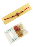 Designer mart rakhi set : 1 Kundan Rakhi + 1 Tilak - Designer mart
