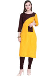 Designer Mart Women Rayon Straight Kurti - Designer mart