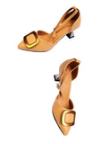 Designer Mart Women's Pointed Toe Ankle Strap Pumps - Designer mart