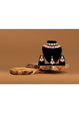 Gold Plated Pink Kundan Necklace Set - Designer mart