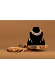 Gold Plated Pink Kundan Necklace Set - Designer mart