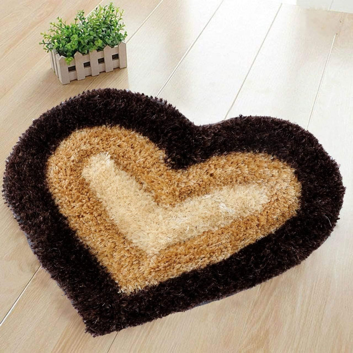 Heart Shape Door Mats for Home Bedroom (18 * 24 inches) Designer mart