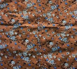 Men's Brown Cotton Floral Printed Shirt - Designer mart
