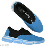 Men's Mesh Stylish Blue Sports Shoes - Designer mart