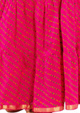 Pink Ethnic Print Maxi Skirt - Designer mart