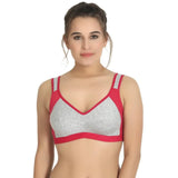 Women Multicoloured Polycotton T-Shirt Bras Combo Set of 3 - Designer mart