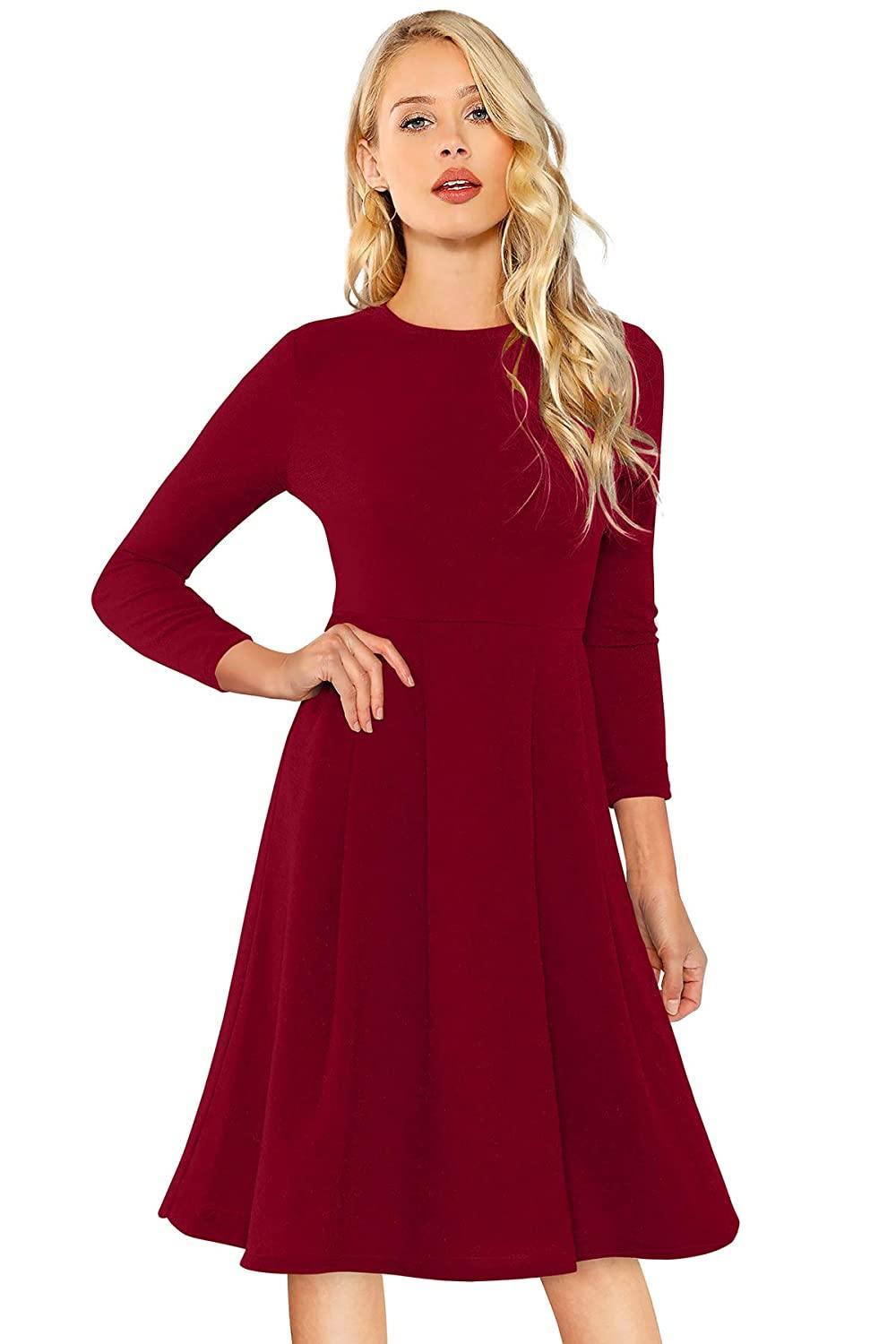 Women s Knee Length Dress Designer mart