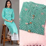 Women's Pure Cotton Fabric Kurti With Chikankari Plazo - Designer mart