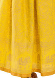 Yellow Ethnic Print Maxi Skirt - Designer mart