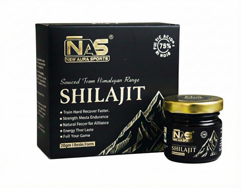 NAS Pure Himalayan Shilajit Resin 60%+ Fulvic Acid | Energy, Stamina & Performance Booster | 85+ Trace Minerals | 20g