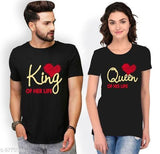 Comfy Retro Couple Tshirts - Designer mart