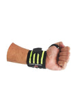 Cotton Wrist Brace (Free Size; Black) - Pack of 2 - Designer mart