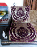 Designer mart 5 Seater Sofa Covers - Set of 6 (purple) - Designer mart