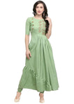 Designer Mart Cotton Maxi Gown Dress - Designer mart