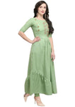Designer Mart Cotton Maxi Gown Dress - Designer mart