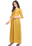 Designer Mart Cotton Maxi Gown Dress - Designer mart