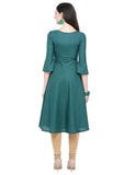 Designer Mart Green Cotton Kurti - Designer mart