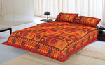 Designer Mart Kantha Work Embroidered Double Bed sheet with two pillow covers - Designer mart