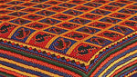 Designer Mart Kantha Work Embroidered Double Bed sheet with two pillow covers - Designer mart