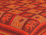 Designer Mart Kantha Work Embroidered Double Bed sheet with two pillow covers - Designer mart