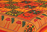 Designer Mart Kantha Work Embroidered Double Bed sheet with two pillow covers - Designer mart