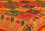 Designer Mart Kantha Work Embroidered Double Bed sheet with two pillow covers - Designer mart