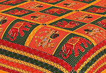 Designer Mart Kantha Work Embroidered Double Bed sheet with two pillow covers - Designer mart