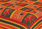 Designer Mart Kantha Work Embroidered Double Bed sheet with two pillow covers - Designer mart