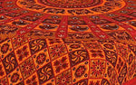 Designer Mart Kantha Work Embroidered Double Bed sheet with two pillow covers - Designer mart
