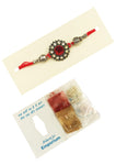 Designer mart rakhi set : 1 Antique Rakhi + 1 Tilak - Designer mart