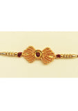 Designer mart rakhi set : 1 Antique Rakhi + 1 Tilak - Designer mart