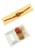 Designer mart rakhi set : 1 Bhai Rakhi + 1 Tilak - Designer mart