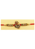 Designer mart rakhi set : 1 Ganesh ji Rakhi + 1 Tilak - Designer mart