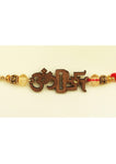 Designer mart rakhi set : 1 Om swastik Rakhi + 1 Tilak - Designer mart