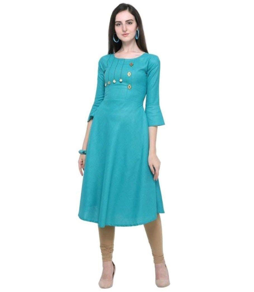 FORMAL WEAR RAYON CHICKANKARI WORK KURTI WHITE – TextileGarment.Store