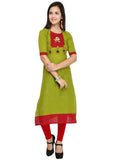 Designer Mart Women Rayon Straight Kurti - Designer mart