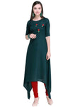 Designer Mart Women Rayon Straight Kurti - Designer mart