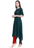 Designer Mart Women Rayon Straight Kurti - Designer mart