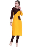 Designer Mart Women Rayon Straight Kurti - Designer mart