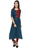 Designer Mart Women Rayon Straight Kurti - Designer mart