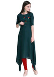 Designer Mart Women Rayon Straight Kurti - Designer mart