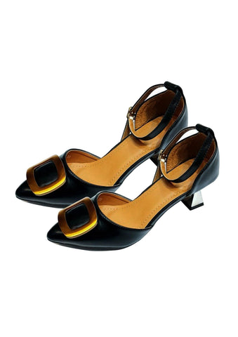 Designer Mart Women's Pointed Toe Ankle Strap Pumps - Designer mart