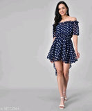 Designer Mart Women's Polkadot Mini Dress - Designer mart