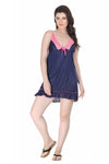 Designer mart Women's Solid Navy Nighty - Designer mart