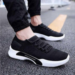 Elegant Black Mesh Solid Sports Shoes For Men - Designer mart