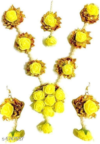 Elegant Flower Jewellery Sets - Designer mart
