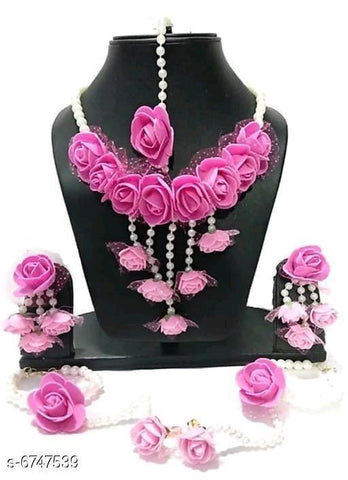 Elegant Flower Jewellery Sets - Designer mart