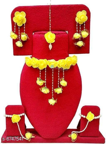 Elegant Flower Jewellery Sets - Designer mart